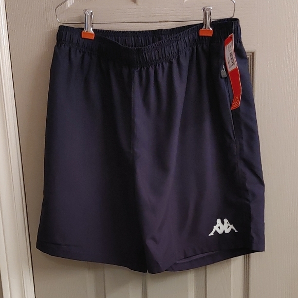NWT Men's Kappa Blue Marine Training. Bajo Shorts XXL - Picture 2 of 16